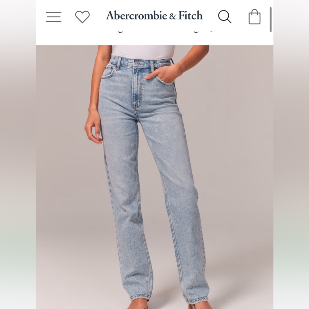 Abercrombie & Fitch 90s straight ultra high rise jeans